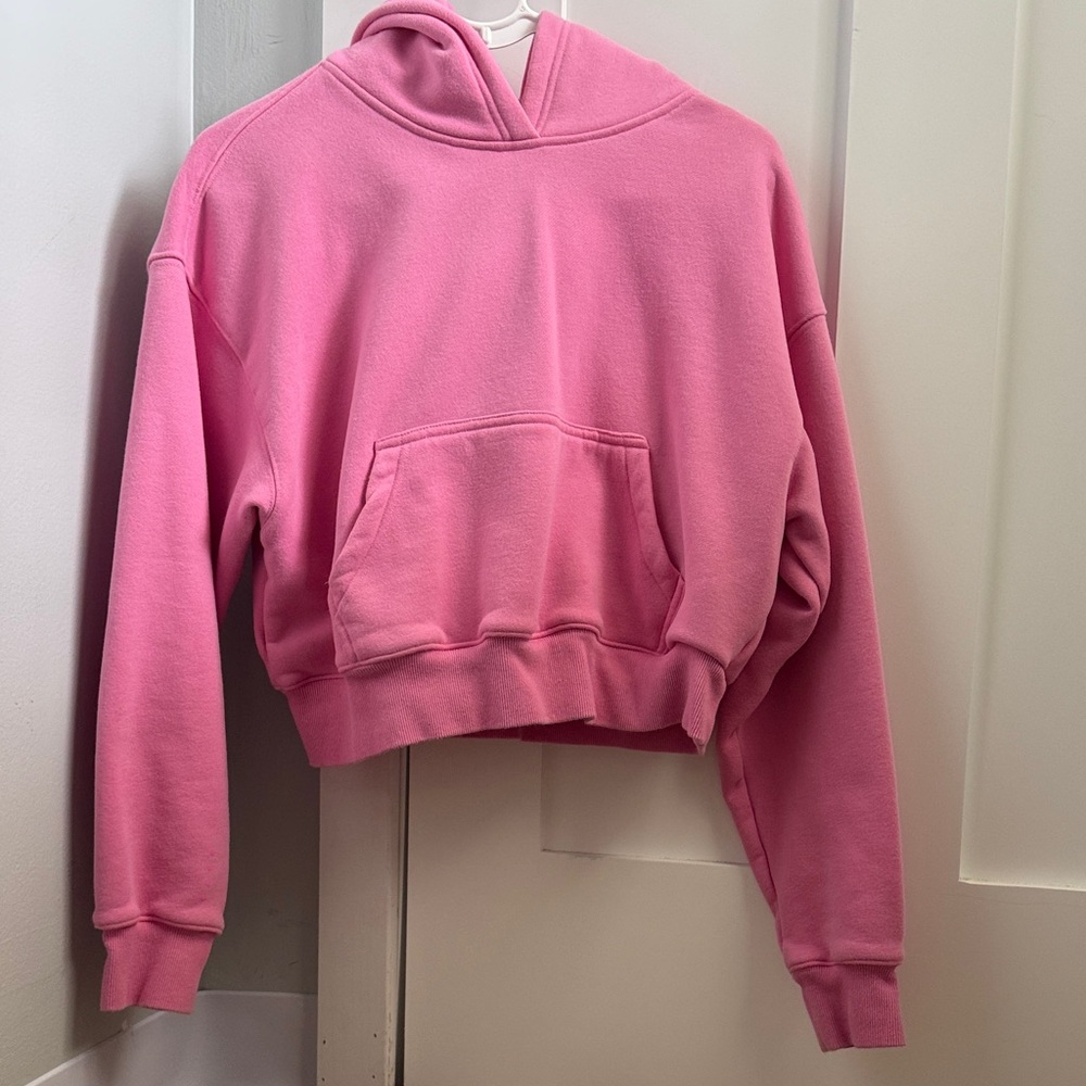 Acta Pink Cropped Hoodie